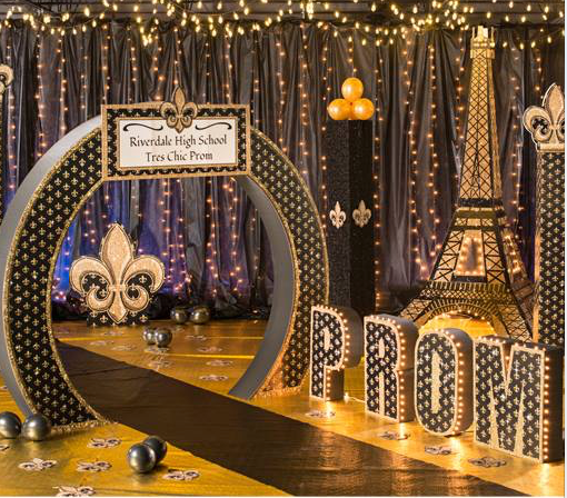 Classic Paris Prom Night Decoration