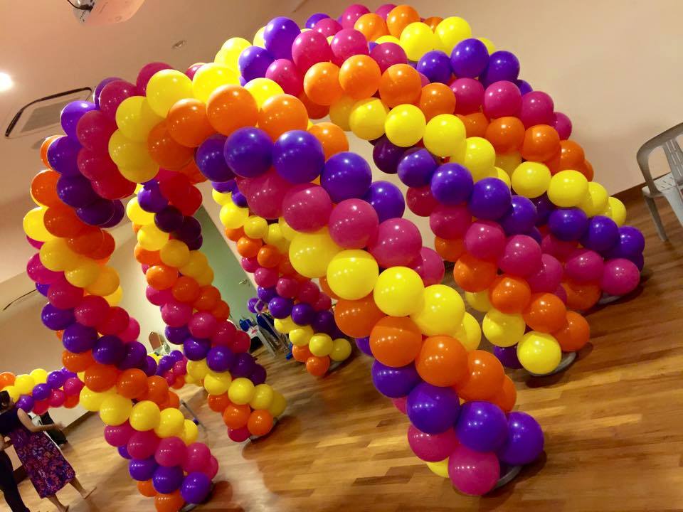 Spiral Balloon arch