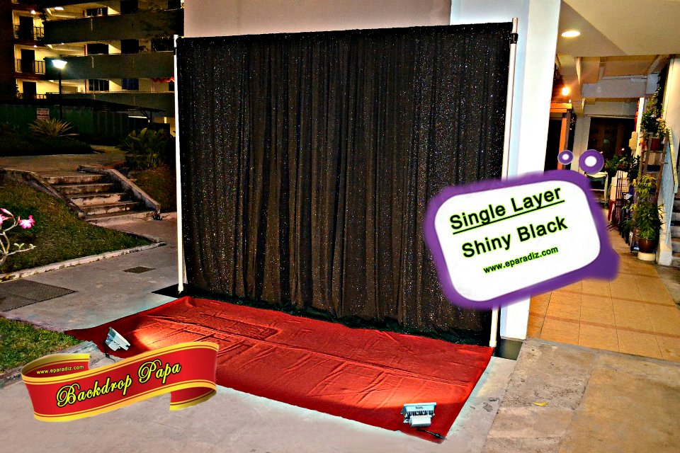 Single Layer Backdrop – Shiny Black