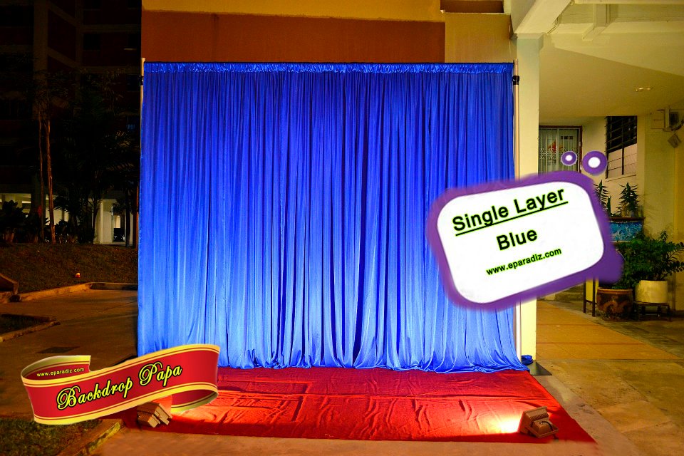 Single Layer Backdrop – Blue