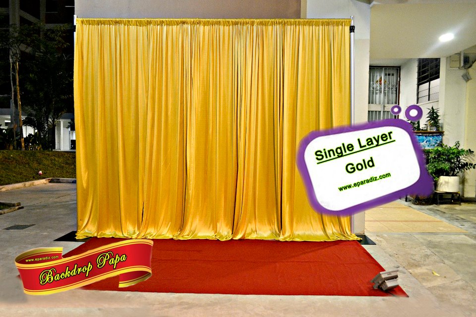 Single Layer Backdrop – Gold