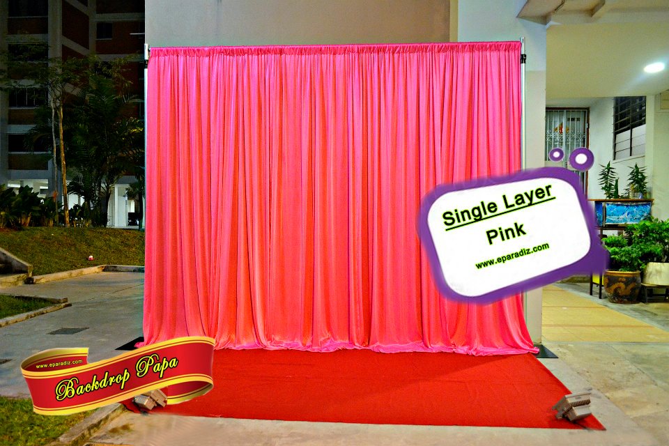 Single Layer Backdrop – Pink