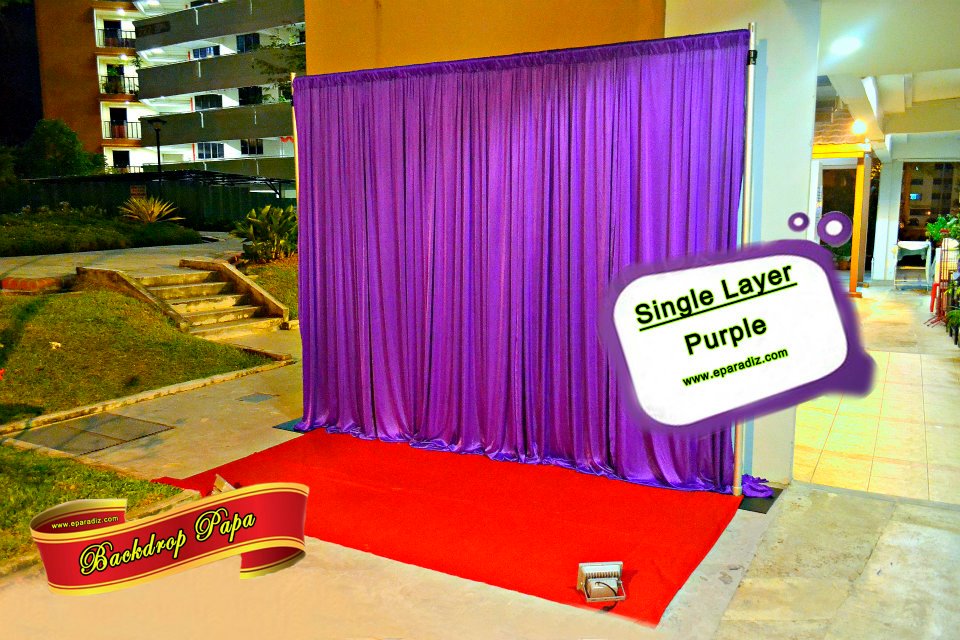 Single Layer Backdrop – Purple