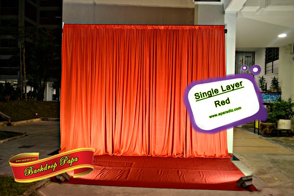 Single Layer Backdrop – Red