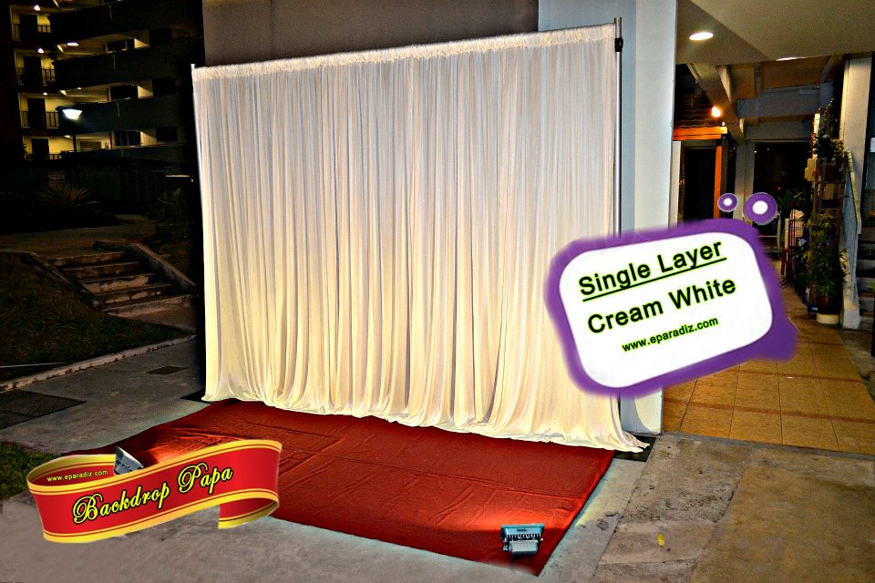 Single Layer Backdrop – White