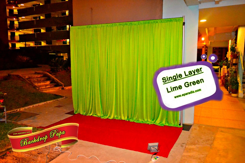 Single Layer Backdrop – Lime Green