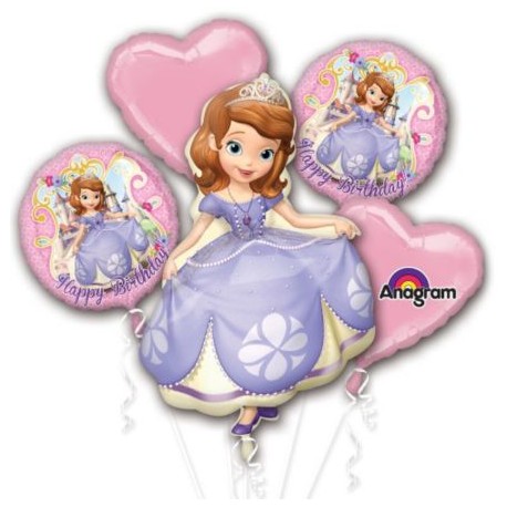 Sofia the first Balloon Bouquet
